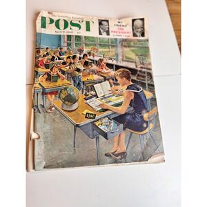 The Saturday Evening Post Magazine April 9 1960 My Friend The President Rockwell